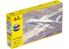 HELLER maquette avion 56459 STARTER KIT B-747 AF inclus peintures principale colle et pinceau 1/125