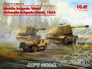 Icm maquette militaire DS3517 Brigade mobile 'Ouest' (Brigade Schnelle Ouest) 1943 1/35