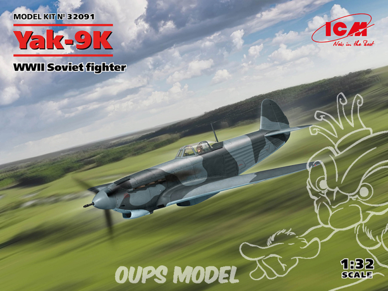 Icm maquette avion 32091 Chasseur Sovietique Yak-9K WWII 1/32