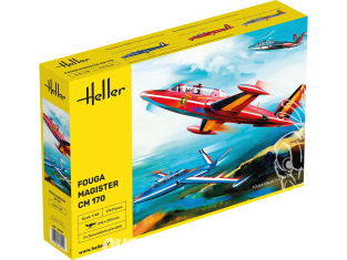 HELLER maquette avion 30510 Fouga Magister CM 170 1/48