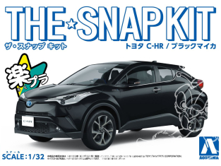 Aoshima maquette voiture 56356 Toyota C-HR Black Mica SNAP KIT 1/32