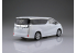 Aoshima maquette voiture 56301 Toyota Vellfire White pearl crystal shine SNAP KIT 1/32