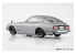 Aoshima maquette voiture 62586 Nissan S30 Fairlady Z Silver SNAP KIT 1/32