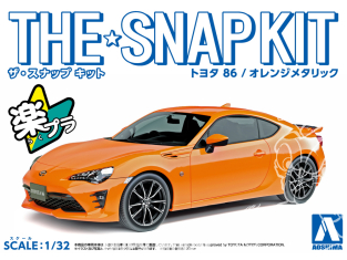 Aoshima maquette voiture 54192 Toyota GT86 Orange Metallic SNAP KIT 1/32