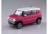Aoshima maquette voiture 54154 Suzuki Hustler Candy pink metallic SNAP KIT 1/32