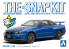 Aoshima maquette voiture 62500 Nissan Skyline R34 GT-R Bayside blue SNAP KIT 1/32