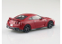 Aoshima maquette voiture 58251 Nissan GT-R R35 Vibrant red SNAP KIT 1/32