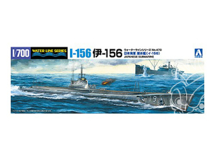 Aoshima maquette bateau 58268 Sous-marin I-156 I.J.N. Water Line Series 1/700