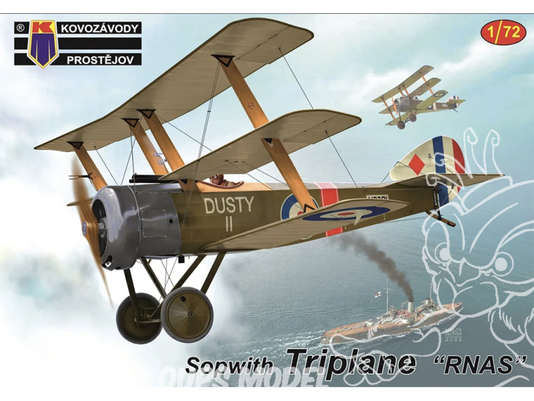 KP Model kit avion KPM0338 Sopwith Triplane RNAS 1/72