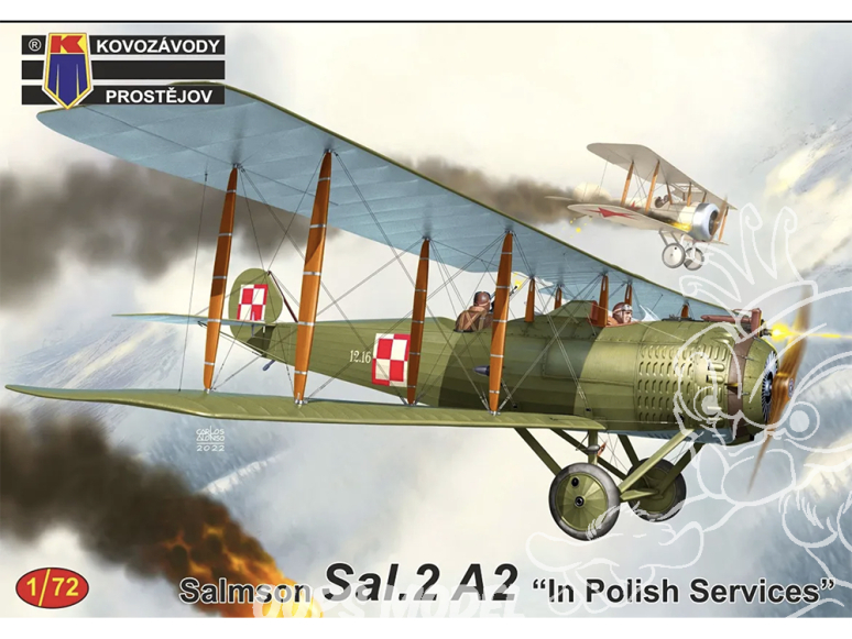 KP Model kit avion Kpm0325 Salmson Sal.2A2 dans les services polonais 1/72