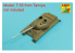 Aber 48L41 Futs de canon de char russe D-10T 100 mm pour T-55 kit tamiya 1/48