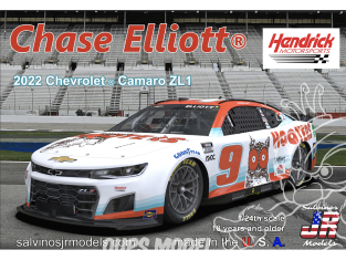 JR Models maquette voiture HMC2022CEH Hendrick Motorsports 2022 Chevrolet Camaro Chase Elliott Hooters n°9 1/24