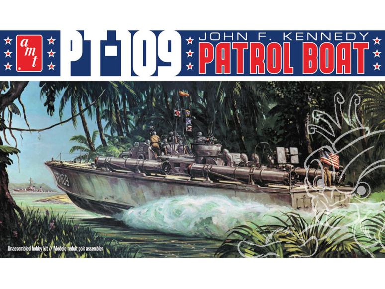 AMT maquette bateau 1233 JOHN F. KENNEDY PT-109 1/64