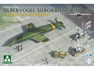 Takom maquette avion 5018 Silbervogel Bombardier sub-orbital avec accessoires 1/72