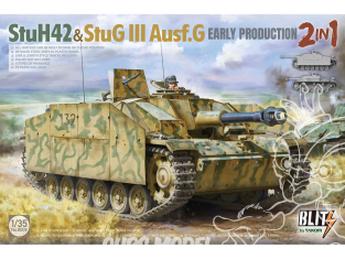Takom maquette militaire 8009 Stuh42 / StuG III Ausf.G Early Production 2en1 1/35