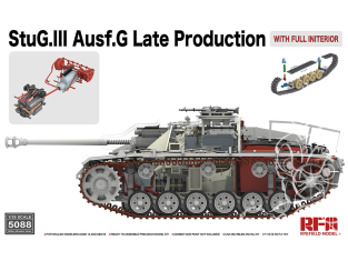 Rye Field Model maquette militaire 5088 StuG.III Ausf.G Late production avec intérieur complet 1/35