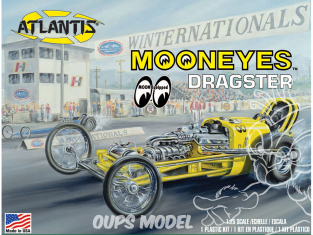 Atlantis maquette voiture H1223 MOONEYES Dragster 1/25