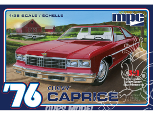 MPC maquette voiture 963 CHEVY CAPRICE 1976 AVEC REMORQUE 1/25