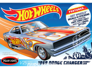 Polar Lights maquette voiture 988 DODGE CHARGER FUNNY CAR HOT WHEELS 1969 1/25