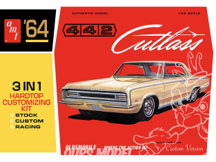 AMT maquette voiture 1066 OLDS CUTLASS 442 HARDTOP 1964 1/25