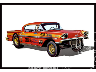 AMT maquette voiture 1301 CHEVY IMPALA HARDTOP 1958 "ALA IMPALA" 1/25