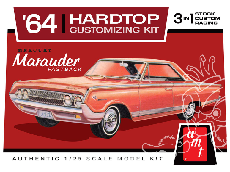 AMT maquette voiture 1294 MERCURY MARAUDER HARDTOP 1964 1/25