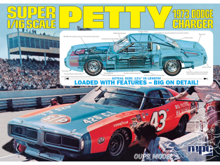 MPC maquette voiture 938 Richard Petty 1973 Dodge Charger 1/16