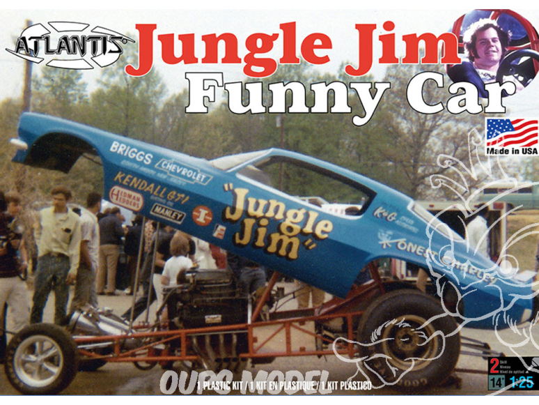 Atlantis maquette voiture H1440 Jungle Jim Funny Car 1/25