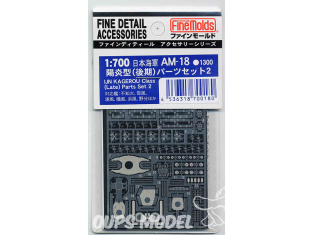 Fine Molds kit d'amélioration AM-18 Photodécoupe IJN Kagerou Type Parts Set 2 (Late) 1/700