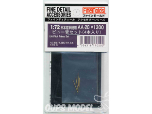 Fine Molds kit d'amélioration AA-20 Photodécoupe pour un Jeu de tubes de Pitot pour avions de l'armée japonaise (4 pièces) 1/72