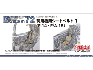 Fine Molds kit d'amélioration NA7 Ceinture de sécurité pour avion moderne 1 (pour F-14/F/A-18) 1/72