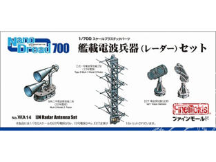 Fine Molds kit d'amélioration WA14 Ensemble d'antennes radar IJN 1/700