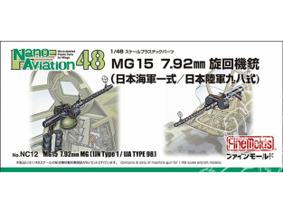 Fine Molds kit d'amélioration NC12 Mitrailleuse IJN Type 1 / IJA Type 98 (Allemand 7,92mm MG15) 1/48