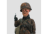 Finemolds figurine TF1 World Fighter Collection Soldat d&#039;infanterie Waffen SS avec mitrailleuse légère ZB-26 1/16