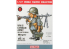 Finemolds figurine TF6 World Fighter Collection Soldat d&#039;infanterie Allemand Meyer avec mitrailleuse MG-34 1/16