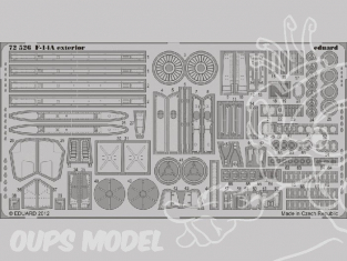 Eduard photodecoupe avion 72526 Exterieur F-14A 1/72