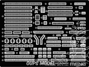 Meng maquettes bateau SPS-089 Photodecoupes pour Porte avions PLA. Navy Hainan 1/700