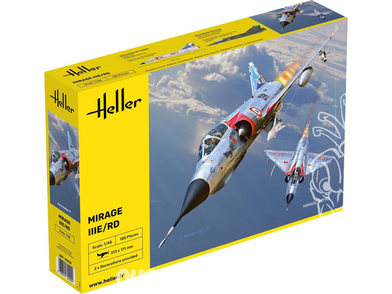 HELLER maquette avion 30422 Mirage IIIE-O-R-RD-EE-EA 1/48