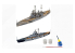 revell maquette bateau 05668 Premier ensemble de diorama Bataille du Bismarck inclus colle et peinture 1/1200