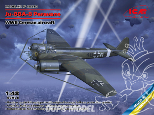 Icm maquette avion 48230 Junkers Ju-88A-8 Paravane 1/48