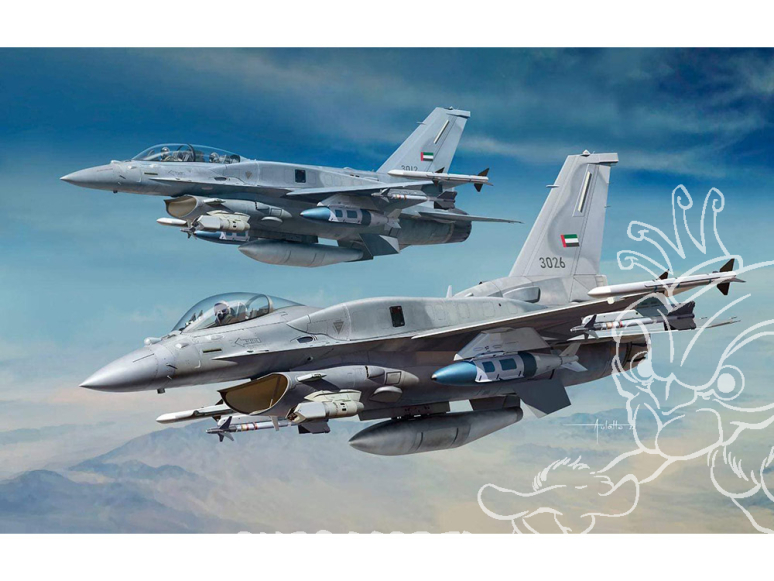 Kinetic maquette avion K48136 F-16E/F Desert Vipers Block 60 1/48