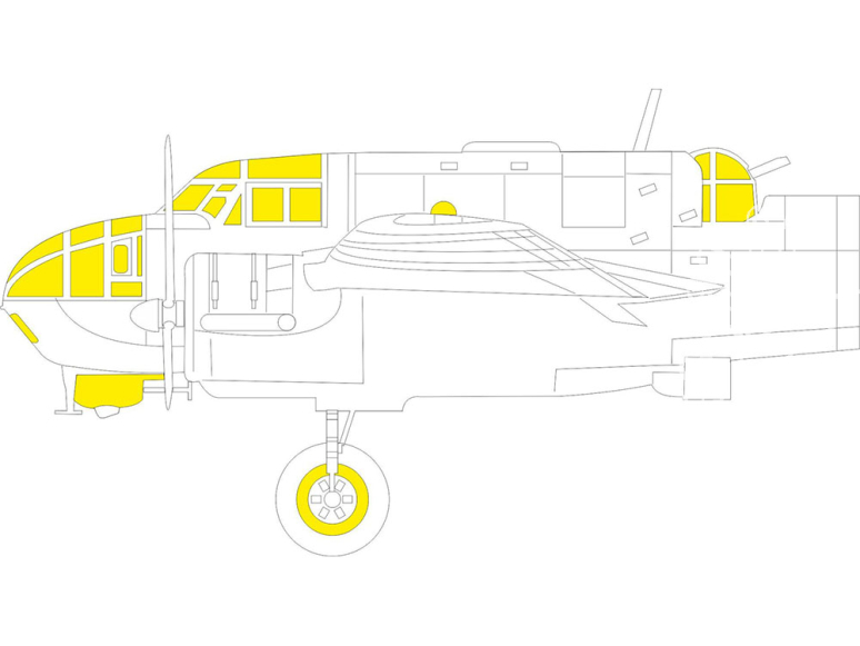 Eduard Express Mask EX908 Beaufort Mk.I Icm 1/48