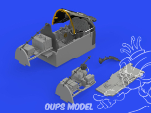 Eduard kit d'amelioration avion brassin 648812 Cockpit P-38J Tamiya 1/48