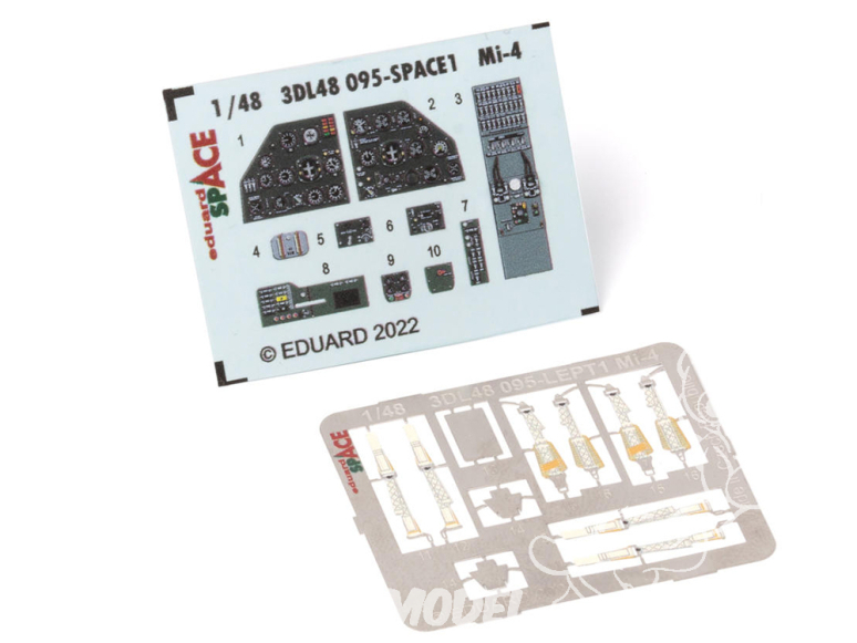 Eduard Space décalques 3D 3DL48095 Mi-4 Trumpeter 1/48