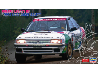 Hasegawa maquette voiture 20577 Subaru Legacy RS "Rallye des 1000 lacs 1992" 1/24
