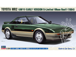 Hasegawa maquette voiture 21151 Toyota MR2 (AW11) Premier modèle G-Limited (toit ouvrant) 1984 1/24
