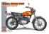 Hasegawa maquette moto 52329 Yamaha Trail DT250 Orange mandarine 1/10