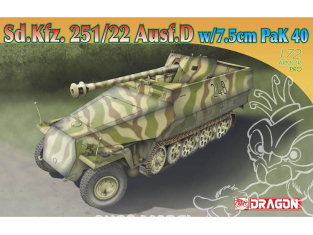 DRAGON maquette militaire 7351 Sd.Kfz.251/22 Ausf.D avec 7.5cm PaK 40 1/72