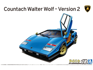 Aoshima maquette voiture 63835 Lamborghini Countach Walter Wolf - Version 2 1976 1/24