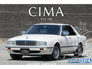 Aoshima maquette voiture 64399 Nissan Cima Y31 Type II Limited 1990 1/24